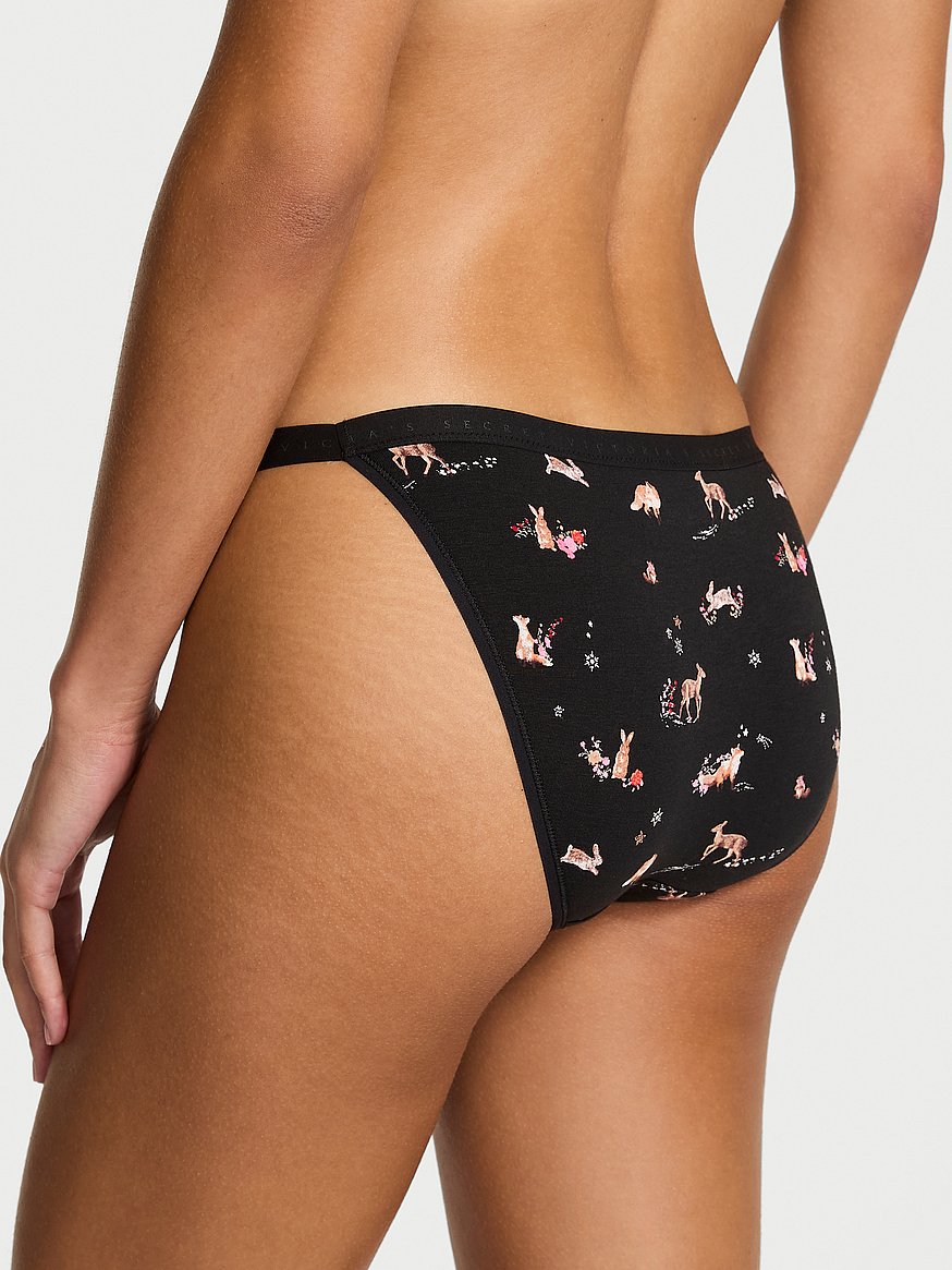 Stretch Cotton String Bikini Panty