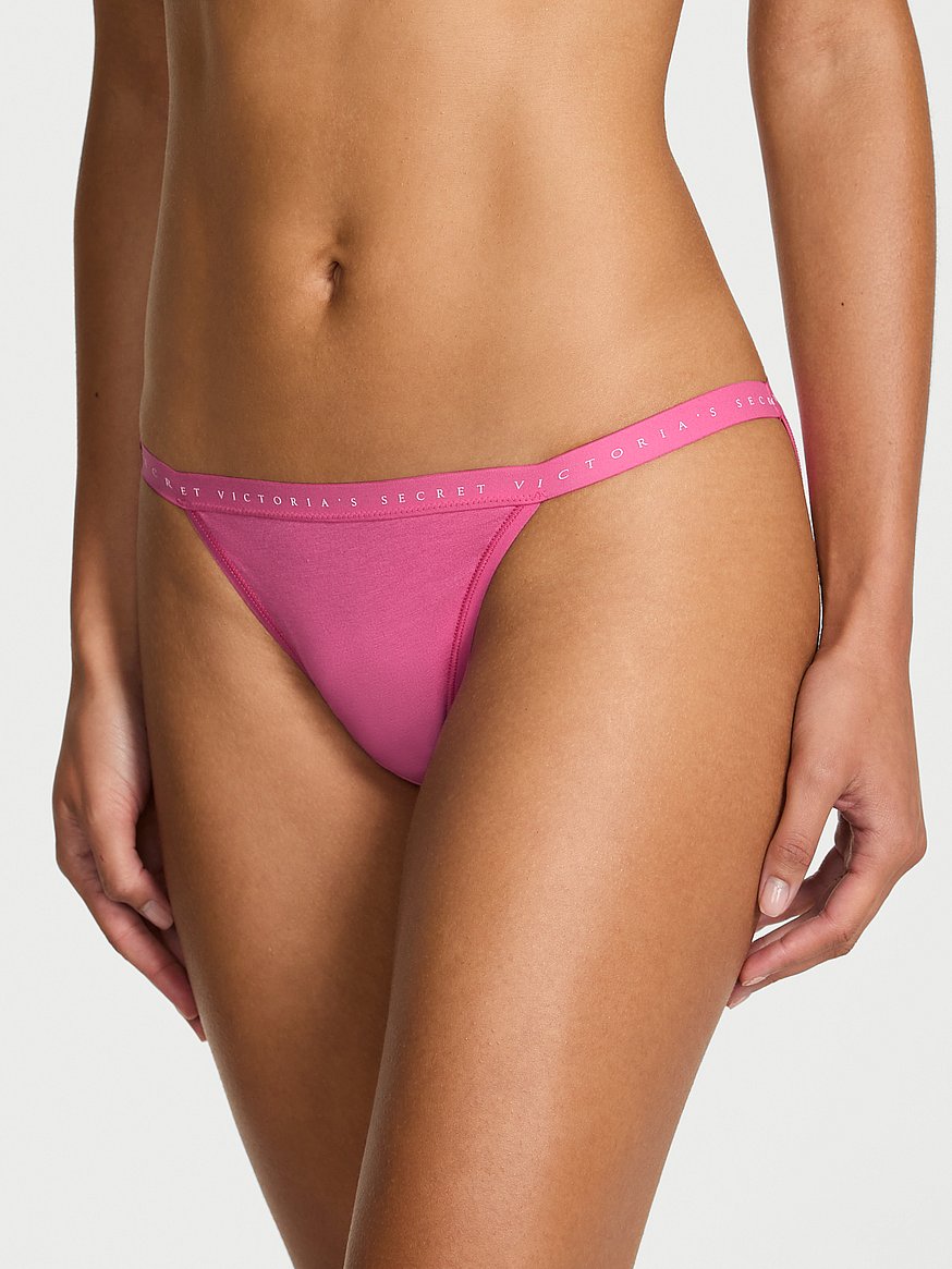 Stretch Cotton String Bikini Panty