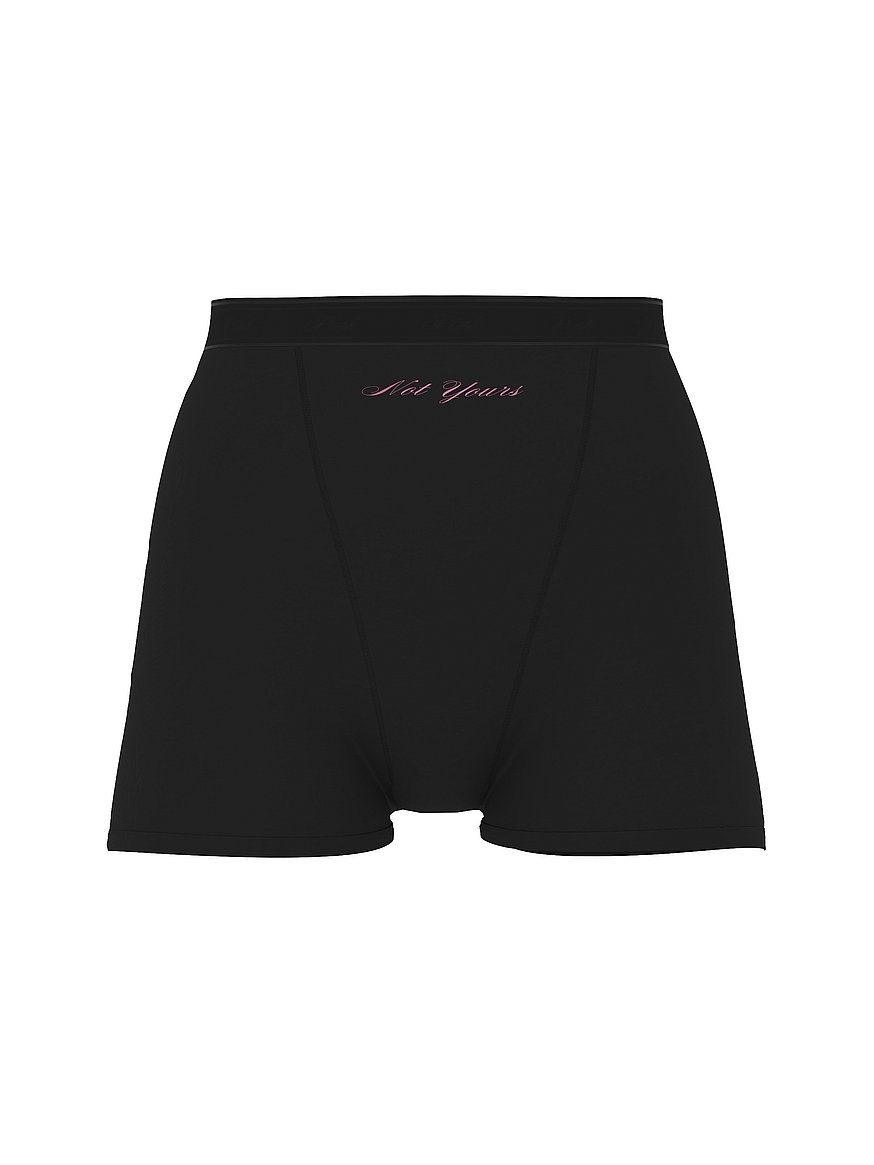 Logo Cotton High-Waist Boyshort Panty