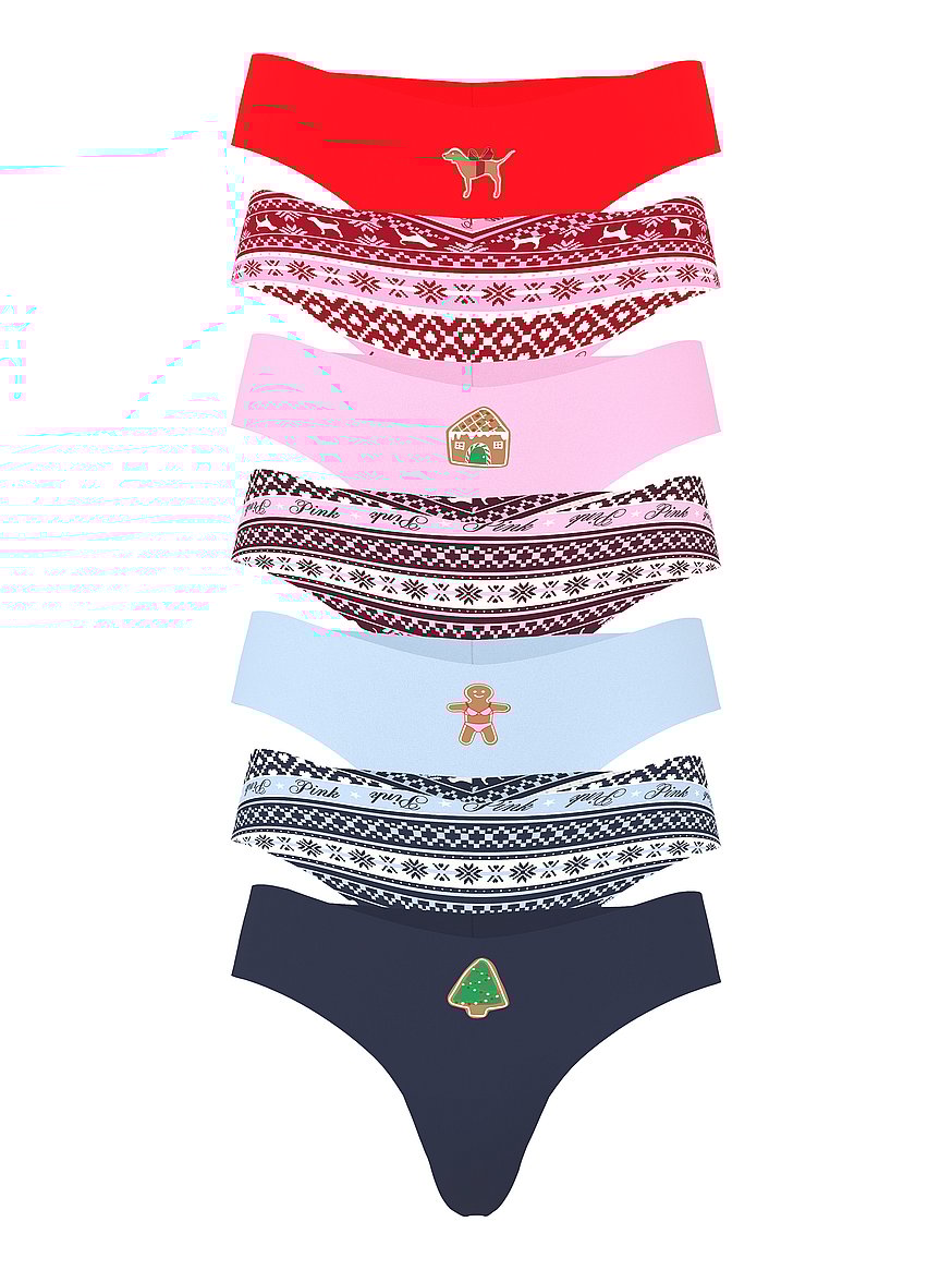 7-Pack No-Show Thong Panties