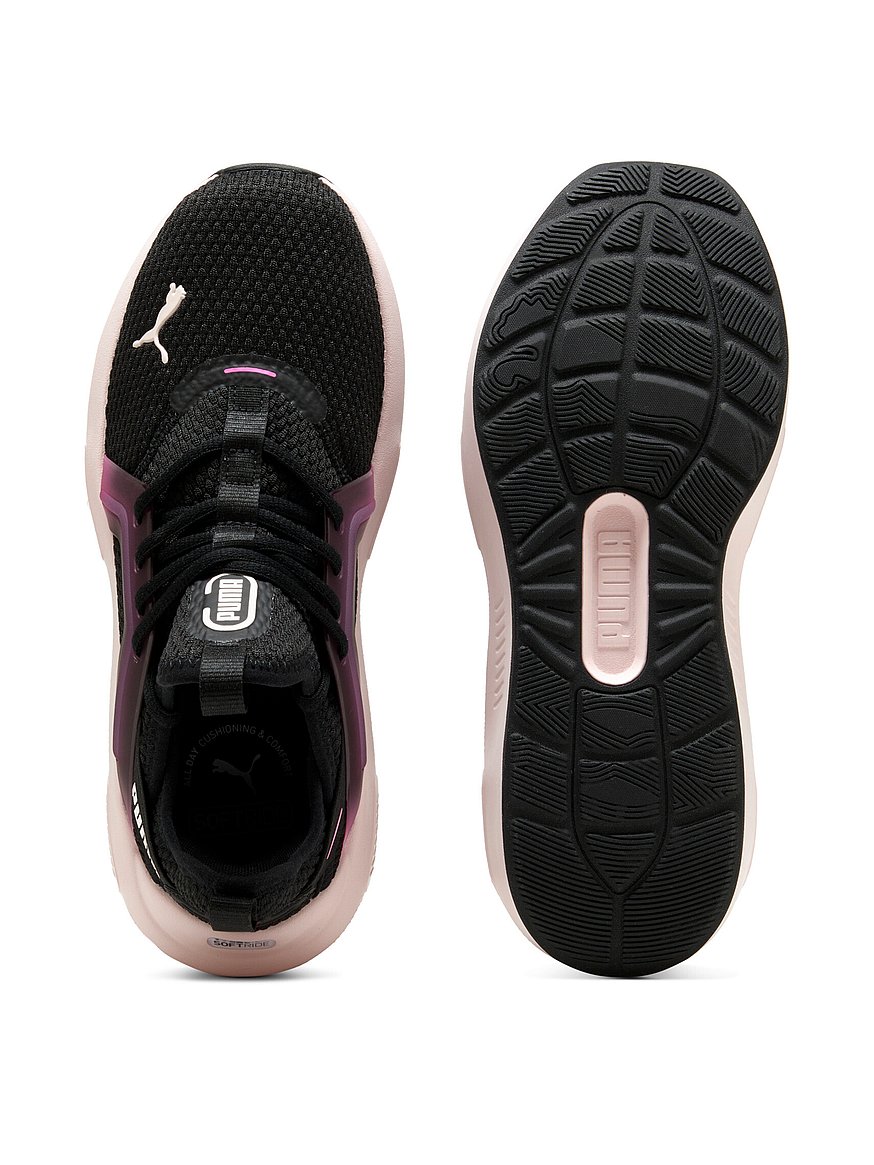 puma soft foam black and pink