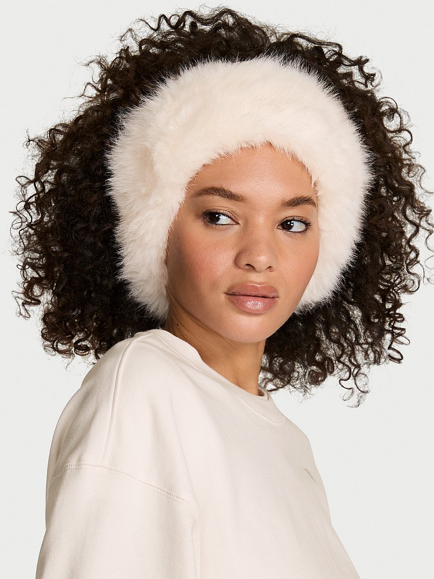 VICTORIA\'S SECRET Faux Fur Headband In Color Swan Studs Harlow main image 4