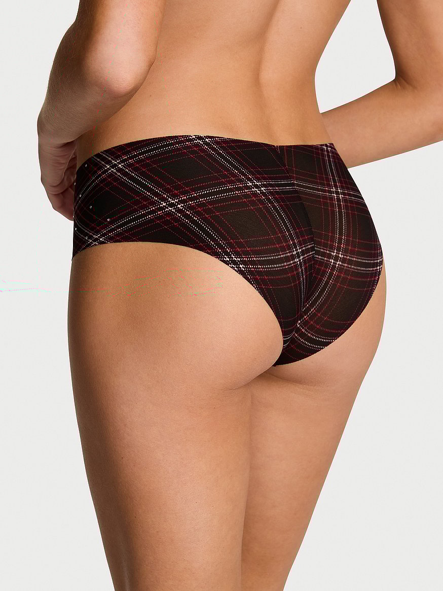 No-Show Shine Mesh Cheeky Panty