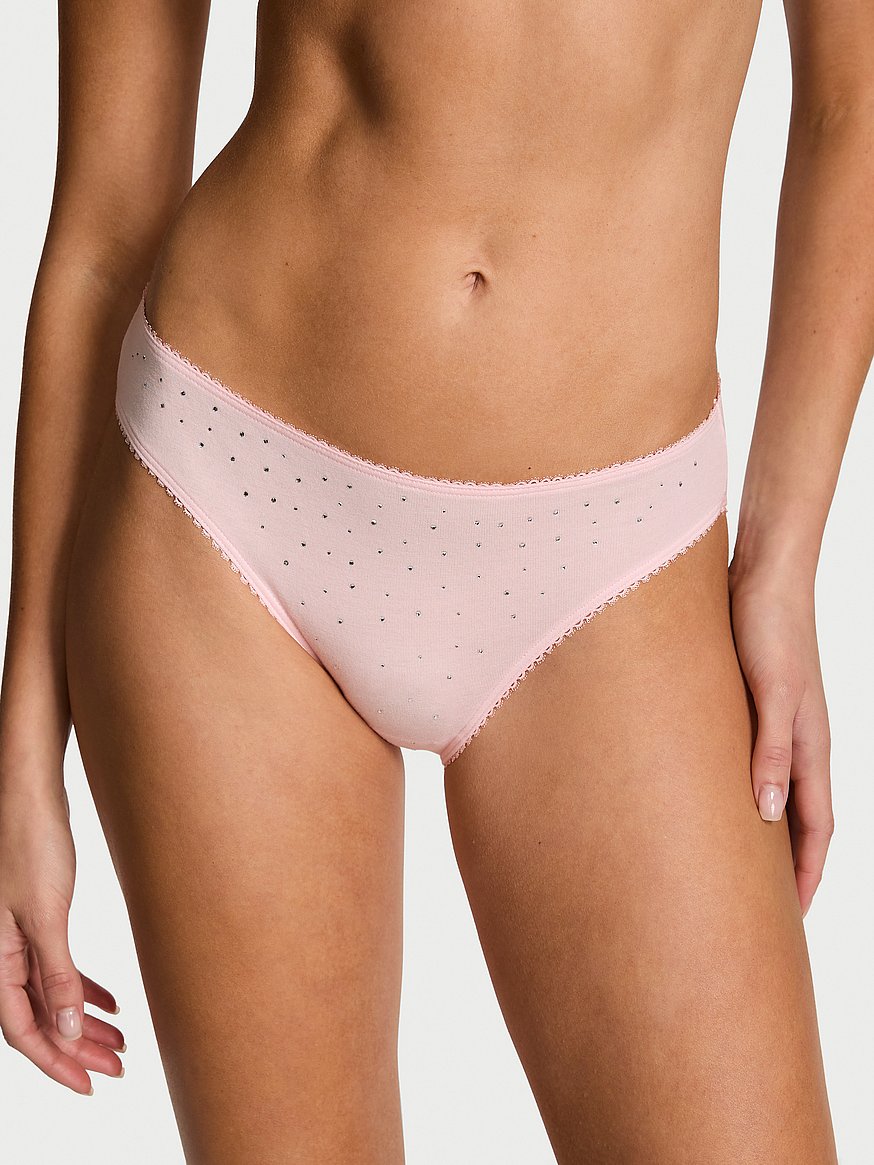 Stretch Cotton Sparkle Bikini Panty