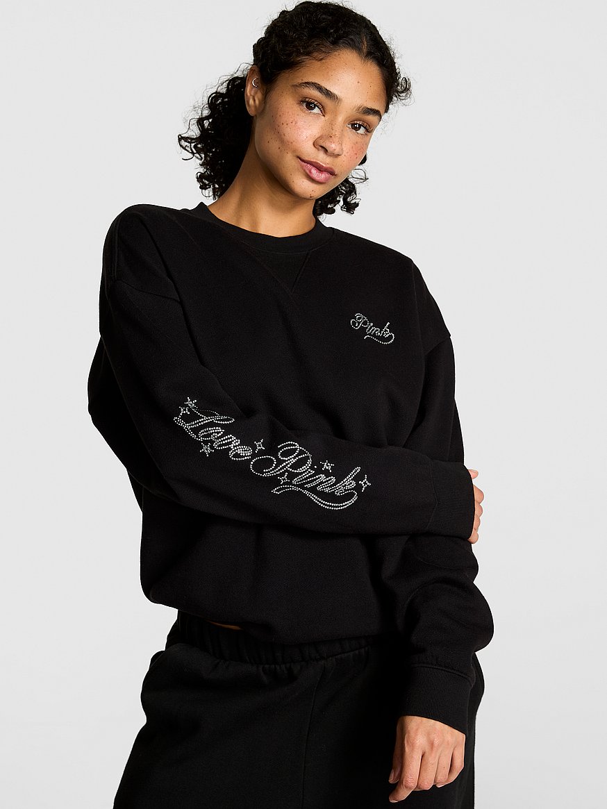 Ivy Fleece Oversized Crew Sweatshirt