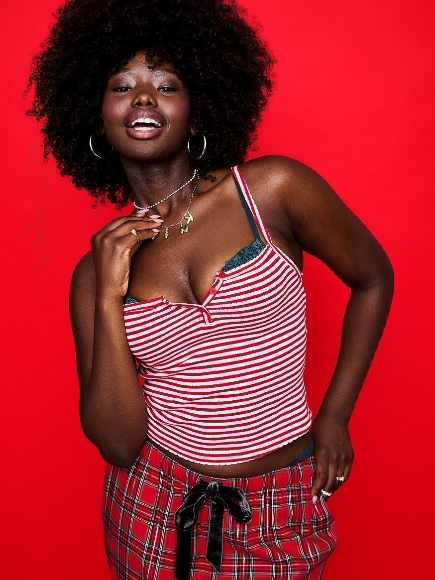 Pointelle Henley Cami