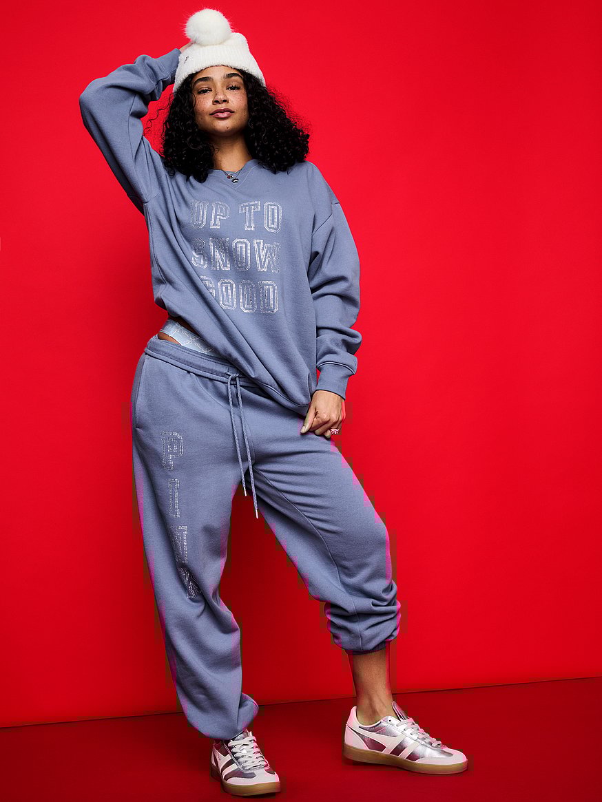 Ivy Fleece Oversized Crew Sweatshirt