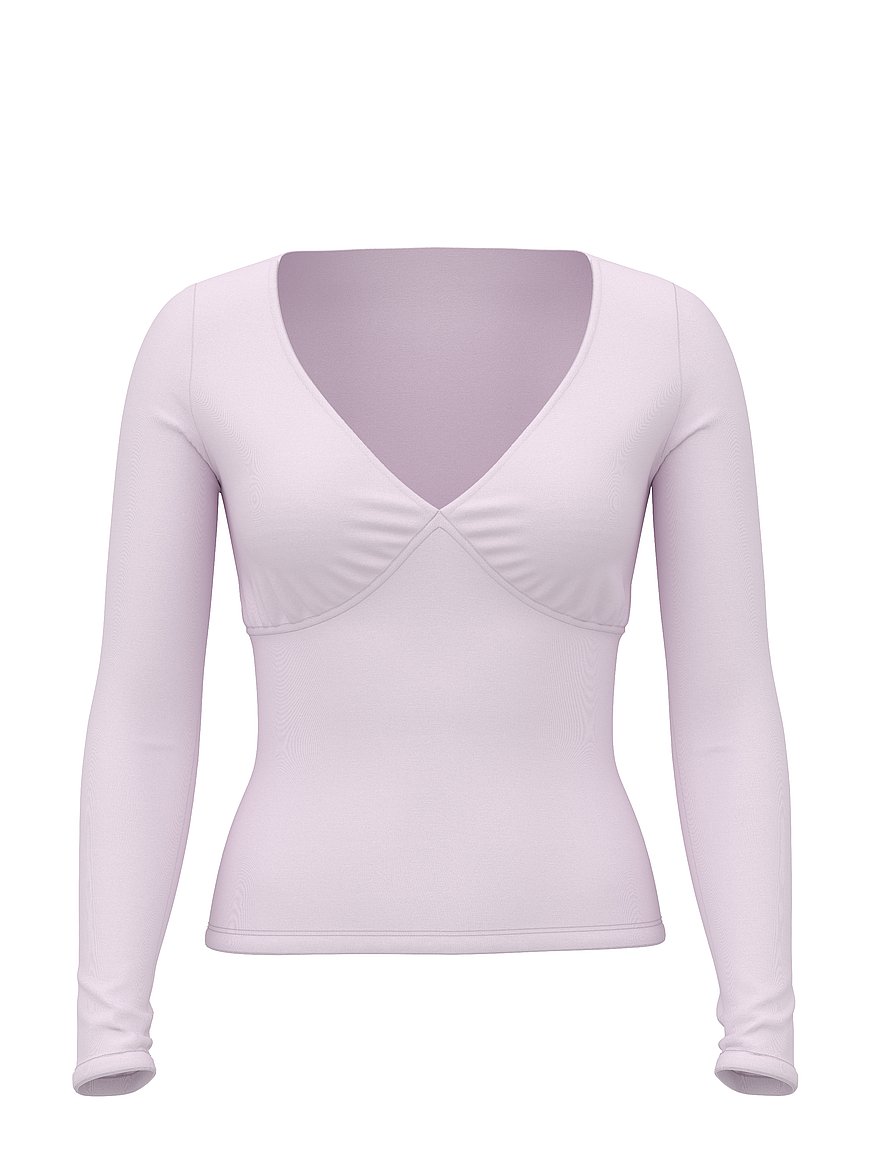 Base Stretch Ruched Long-Sleeve Tee