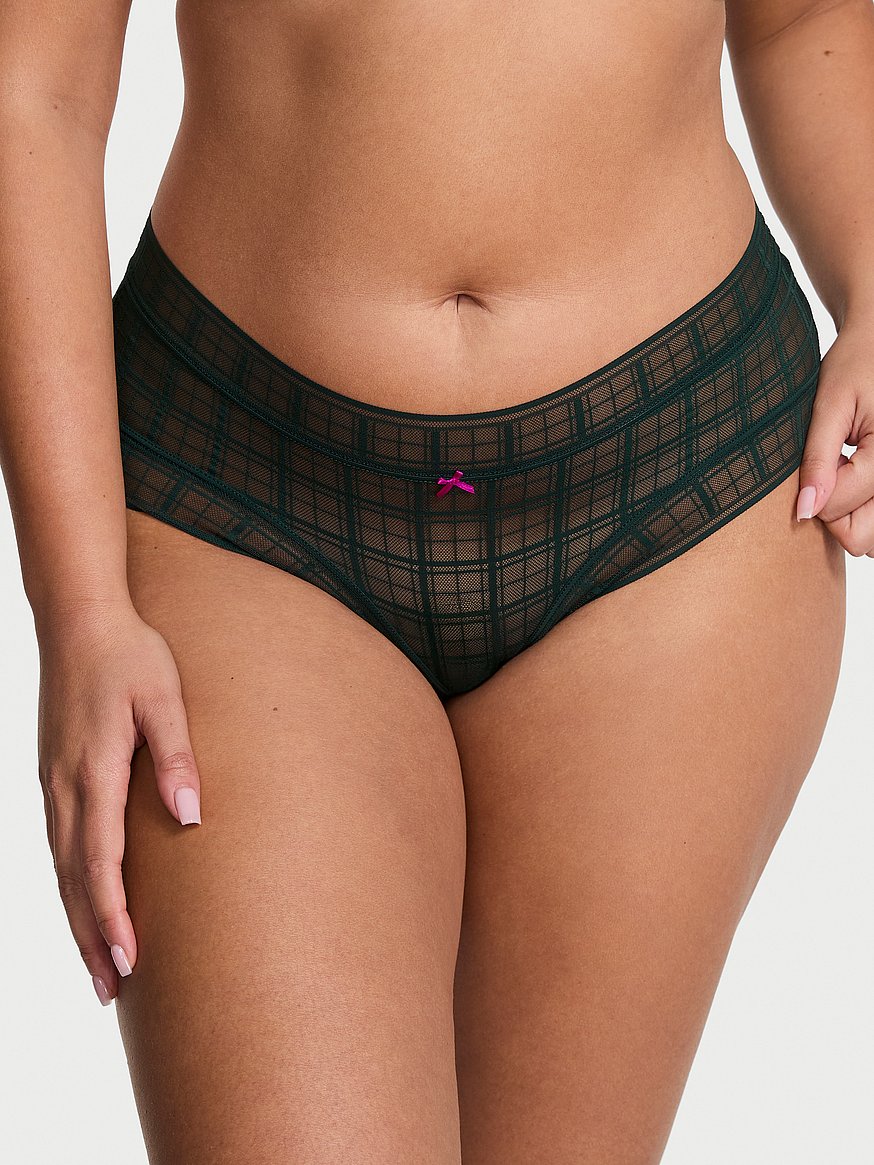 Plaid Lace Cheeky Panty