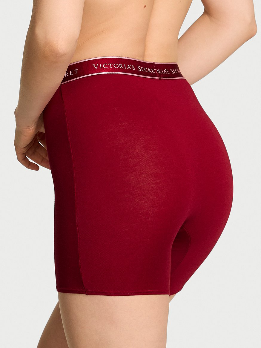 Logo Cotton High-Waist Boxer Brief