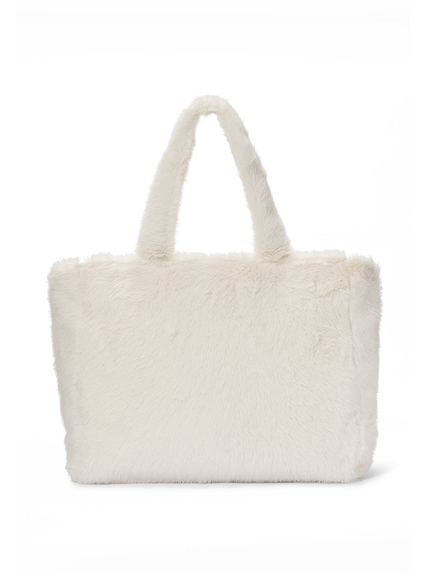 Cozy Faux Fur Sparkle Tote