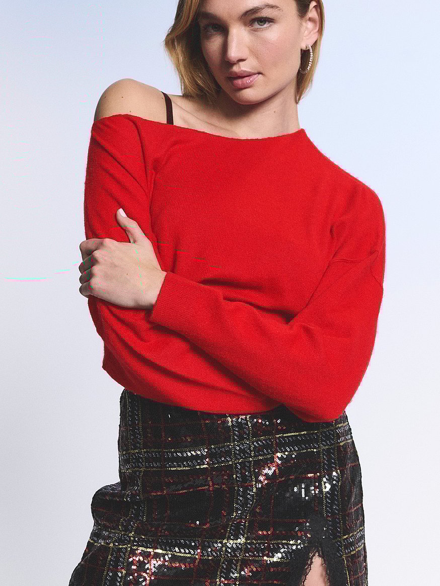 Knit Boatneck Sweater