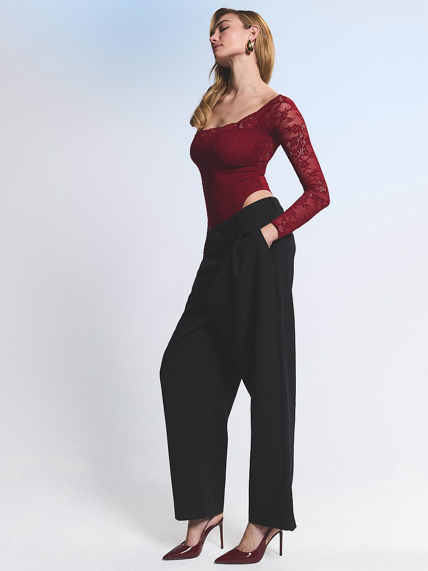 Lace Long-Sleeve Bodysuit