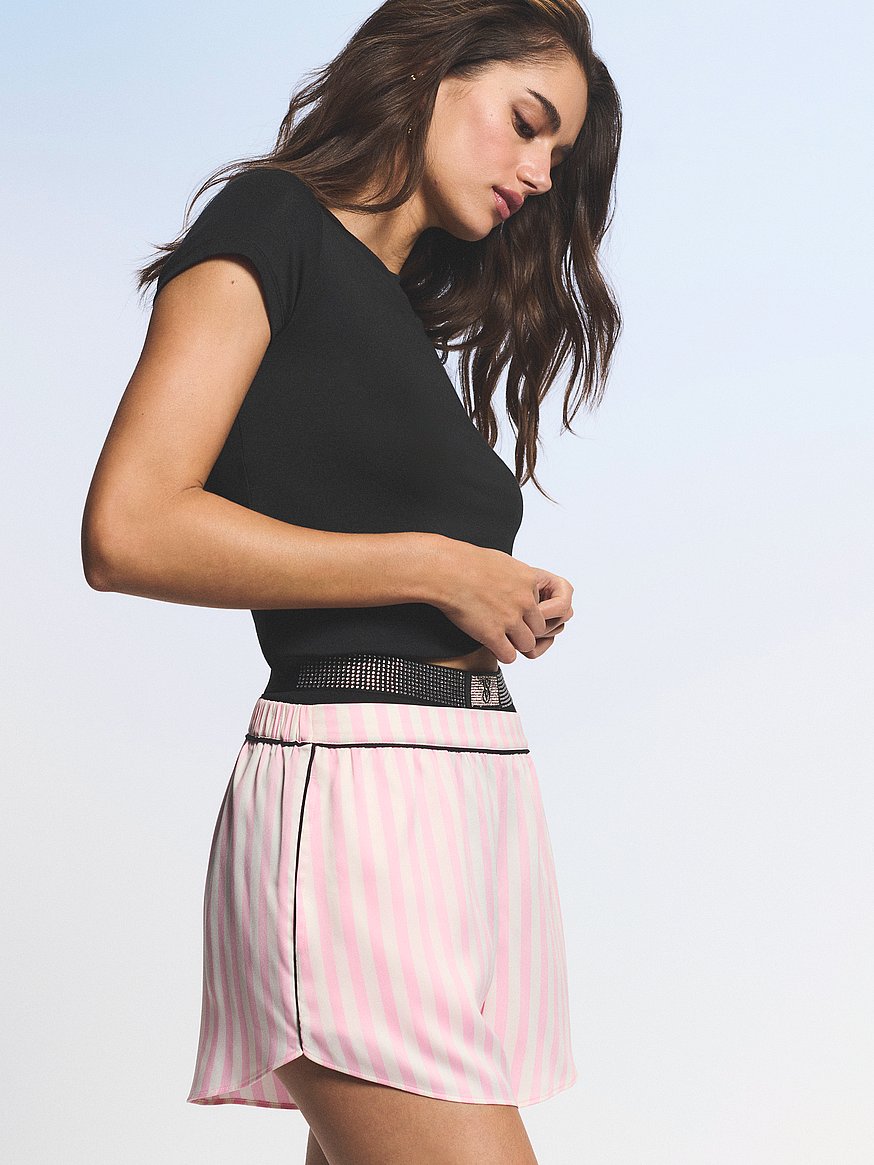 Glazed Satin Sleep Shorts