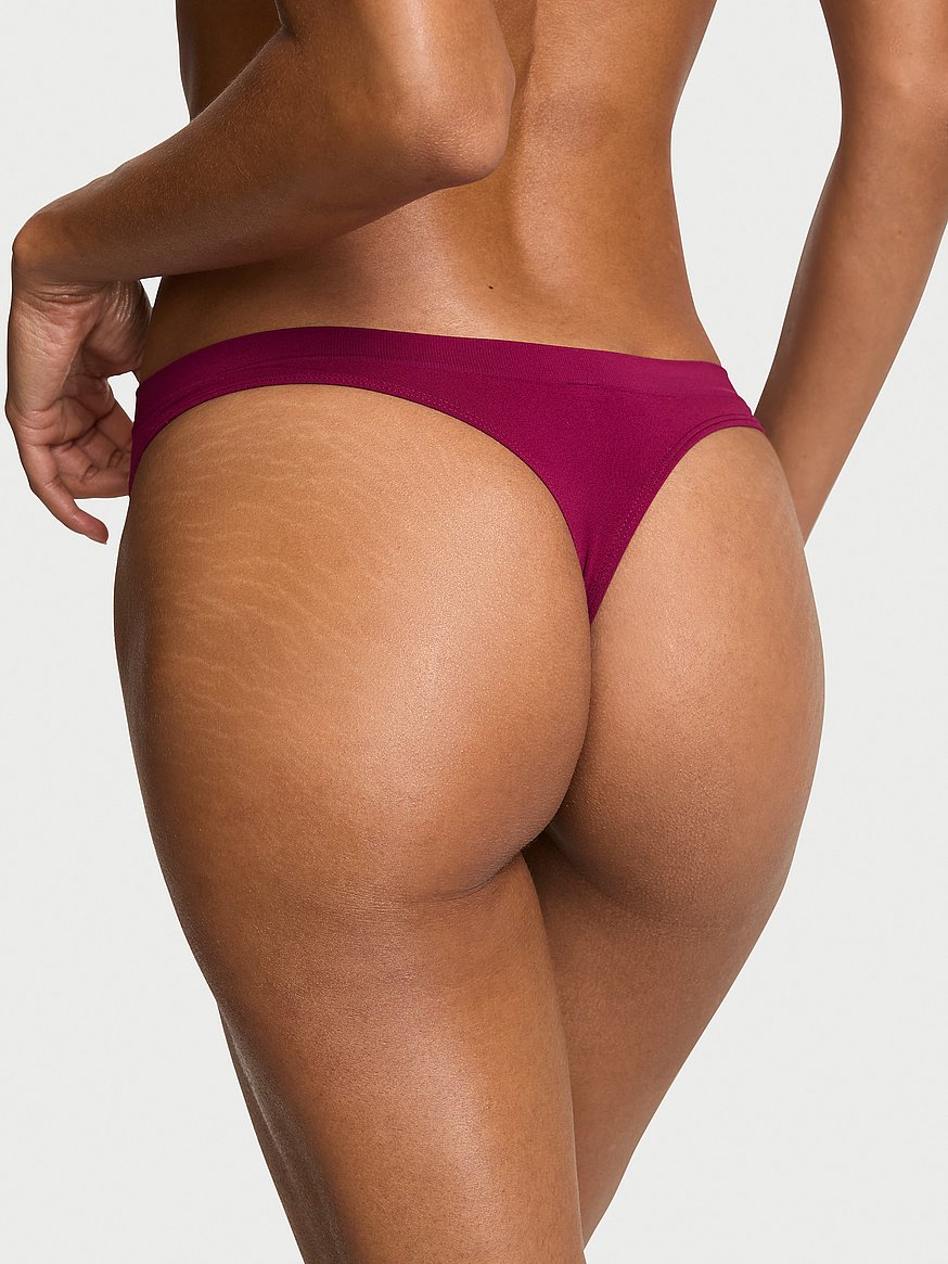 Seamless Sparkle Logo Thong Panty