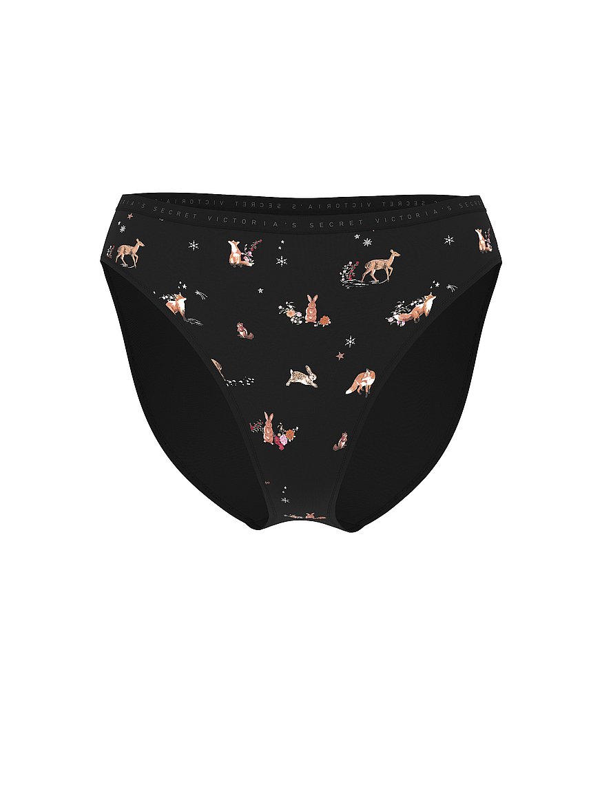 Stretch Cotton High-Leg Brief Panty