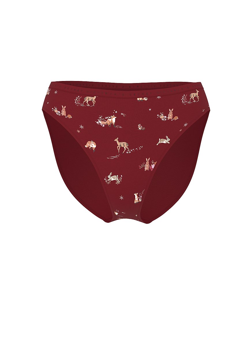 Stretch Cotton High-Leg Brief Panty