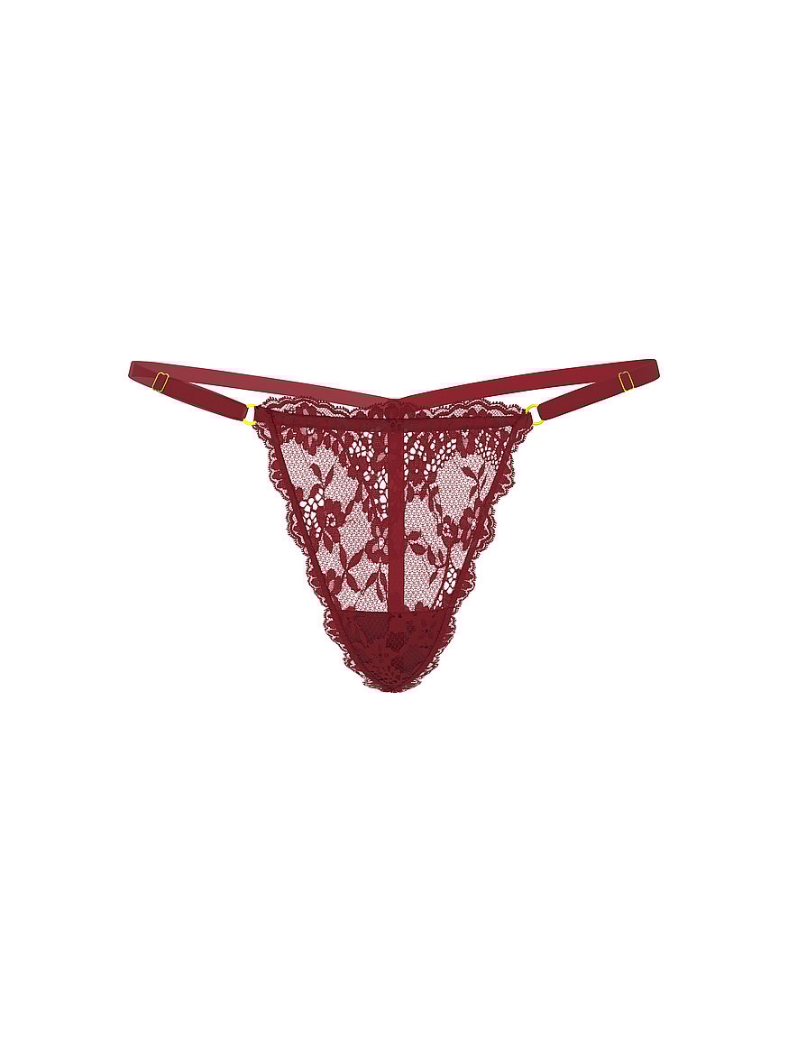 Lace Adjustable V-String Panty