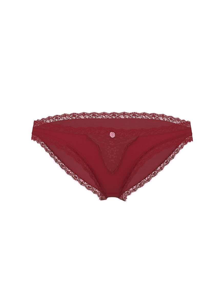 Lace-Trim Bikini Panty