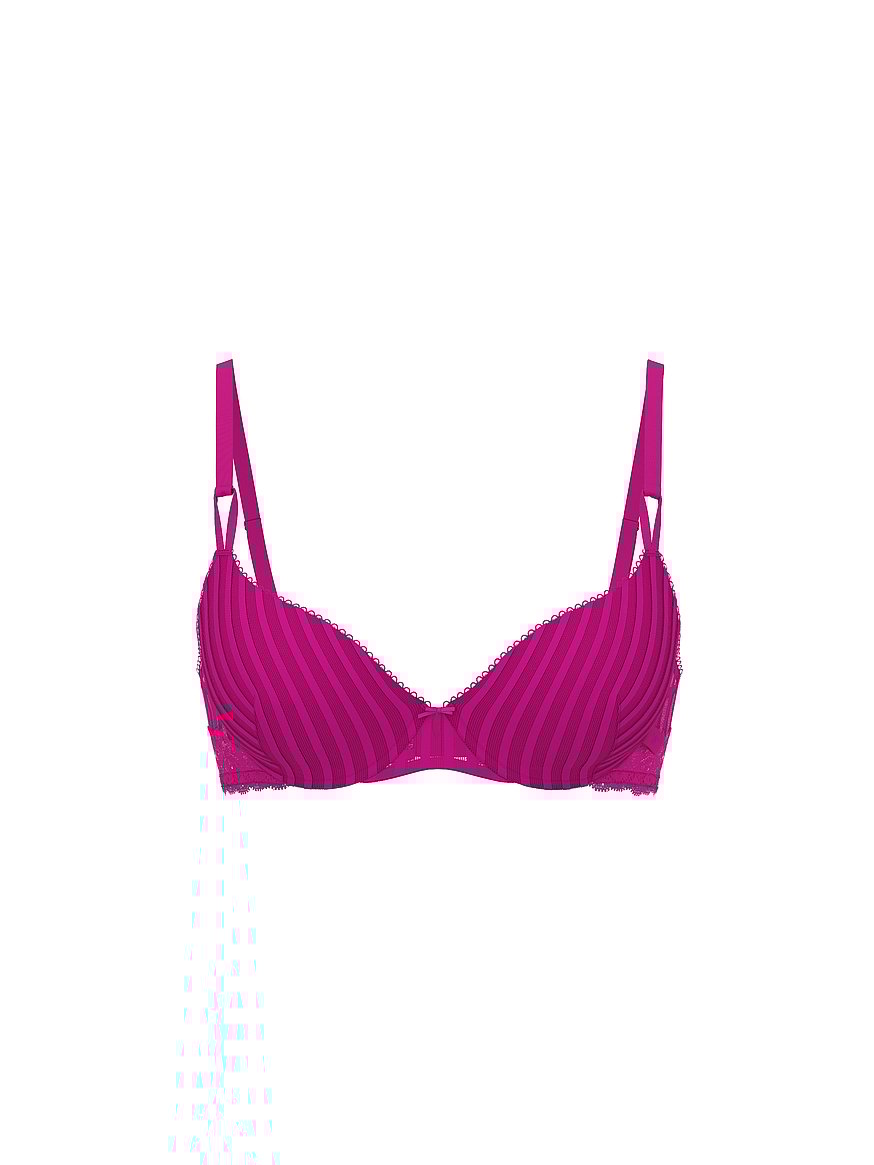 Sexy Tee Sheer Heritage Stripe Push-Up Bra