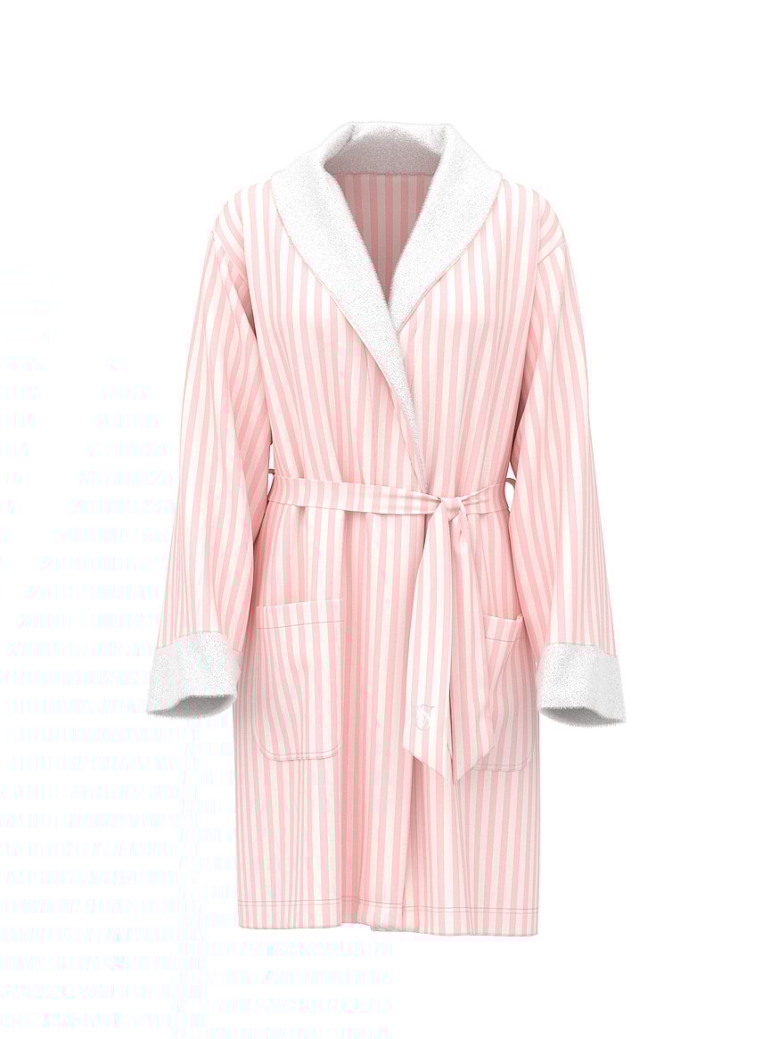 Cozy Flannel Plush Reversible Robe