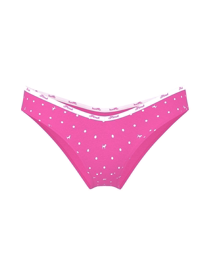 Logo Cotton Tanga Panty