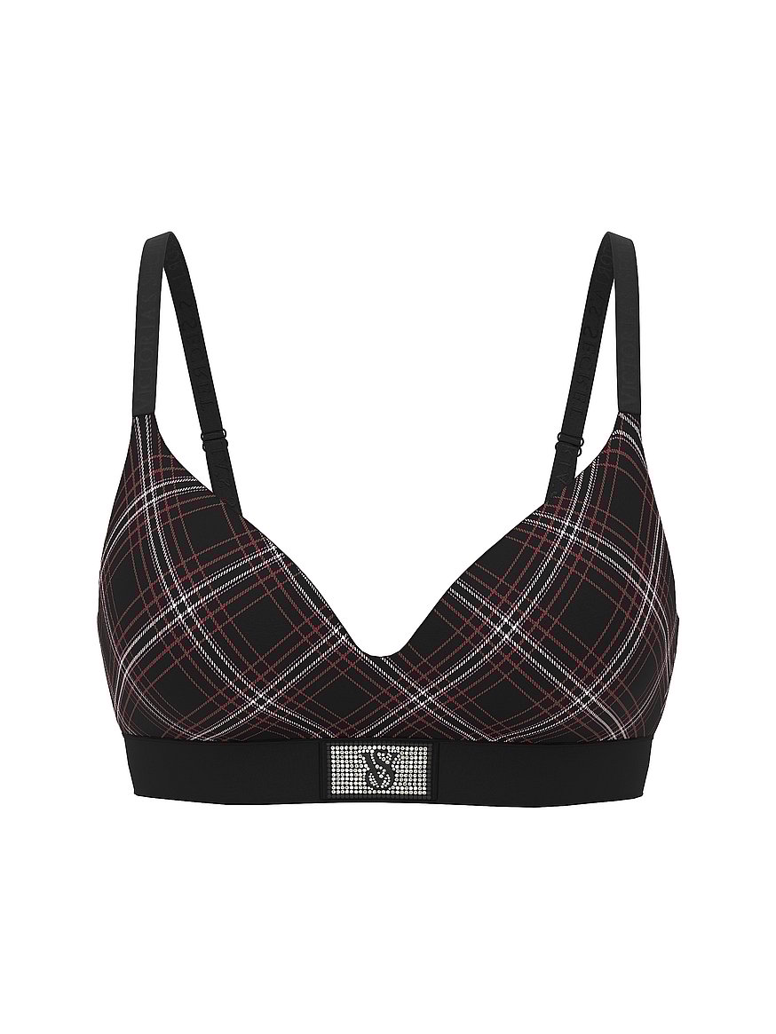 Shine Patch Velvet Lightly Lined Wireless Bra