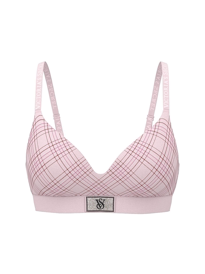 Shine Patch Velvet Lightly Lined Wireless Bra