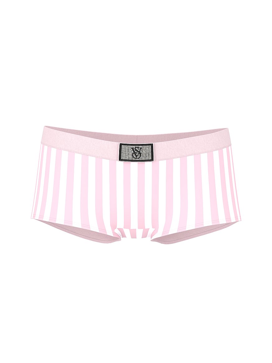 Logo Cotton Shine Patch Boyshort Panty