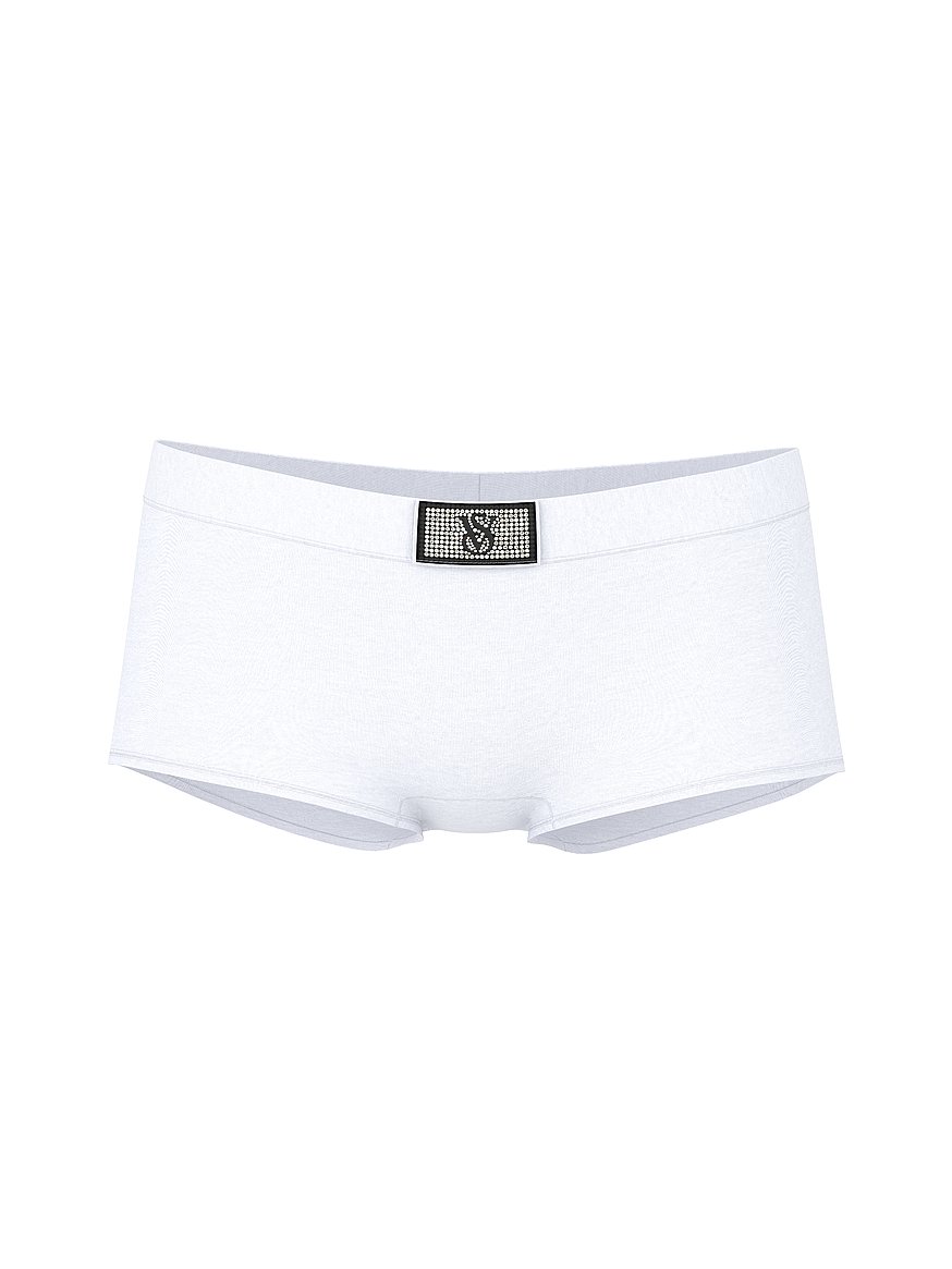 Logo Cotton Shine Patch Boyshort Panty