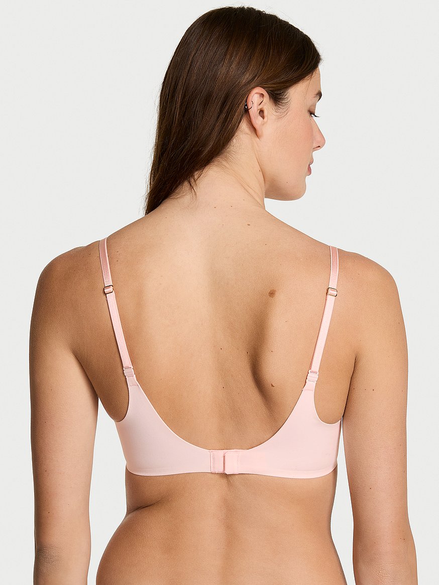Smooth Lightly Lined Plunge Demi Bra