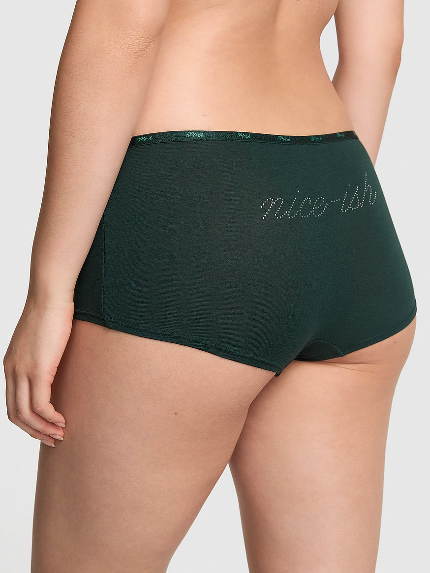 Logo Cotton Boyshort Panty