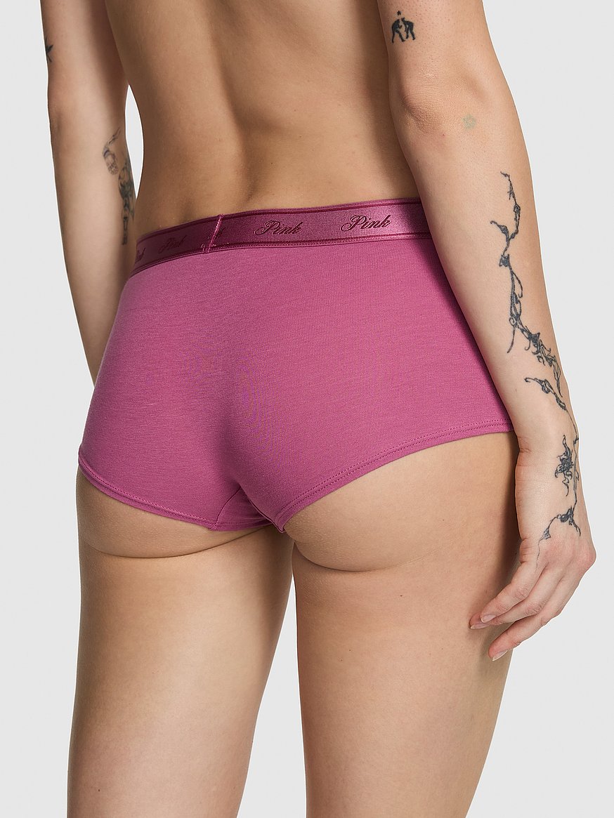Logo Cotton Boyshort Panty