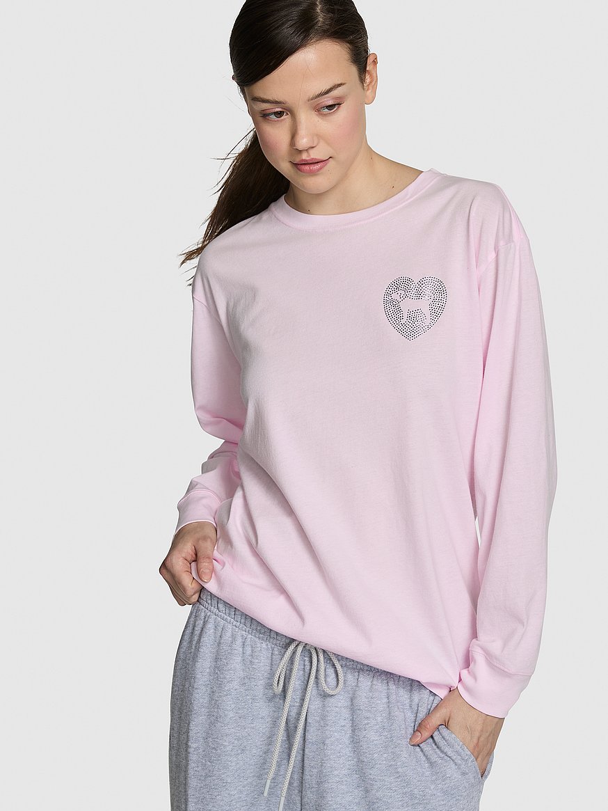 Campus Cotton Long-Sleeve Tee