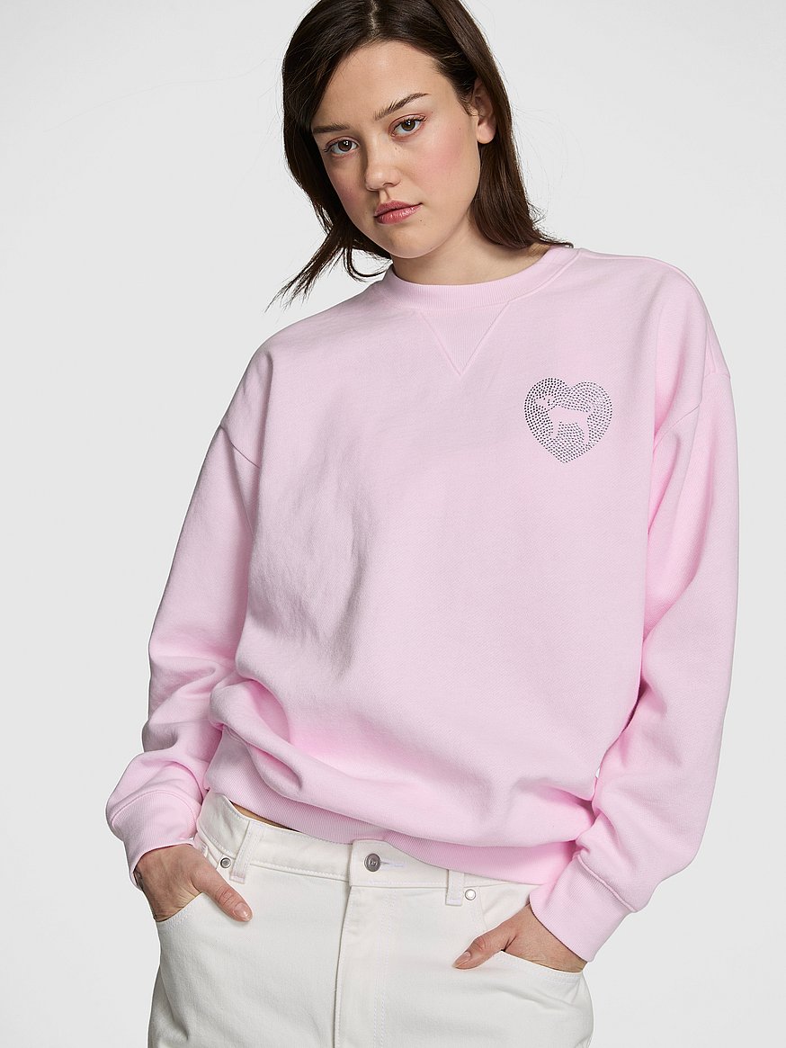 Ivy Fleece Oversized Crew Sweatshirt
