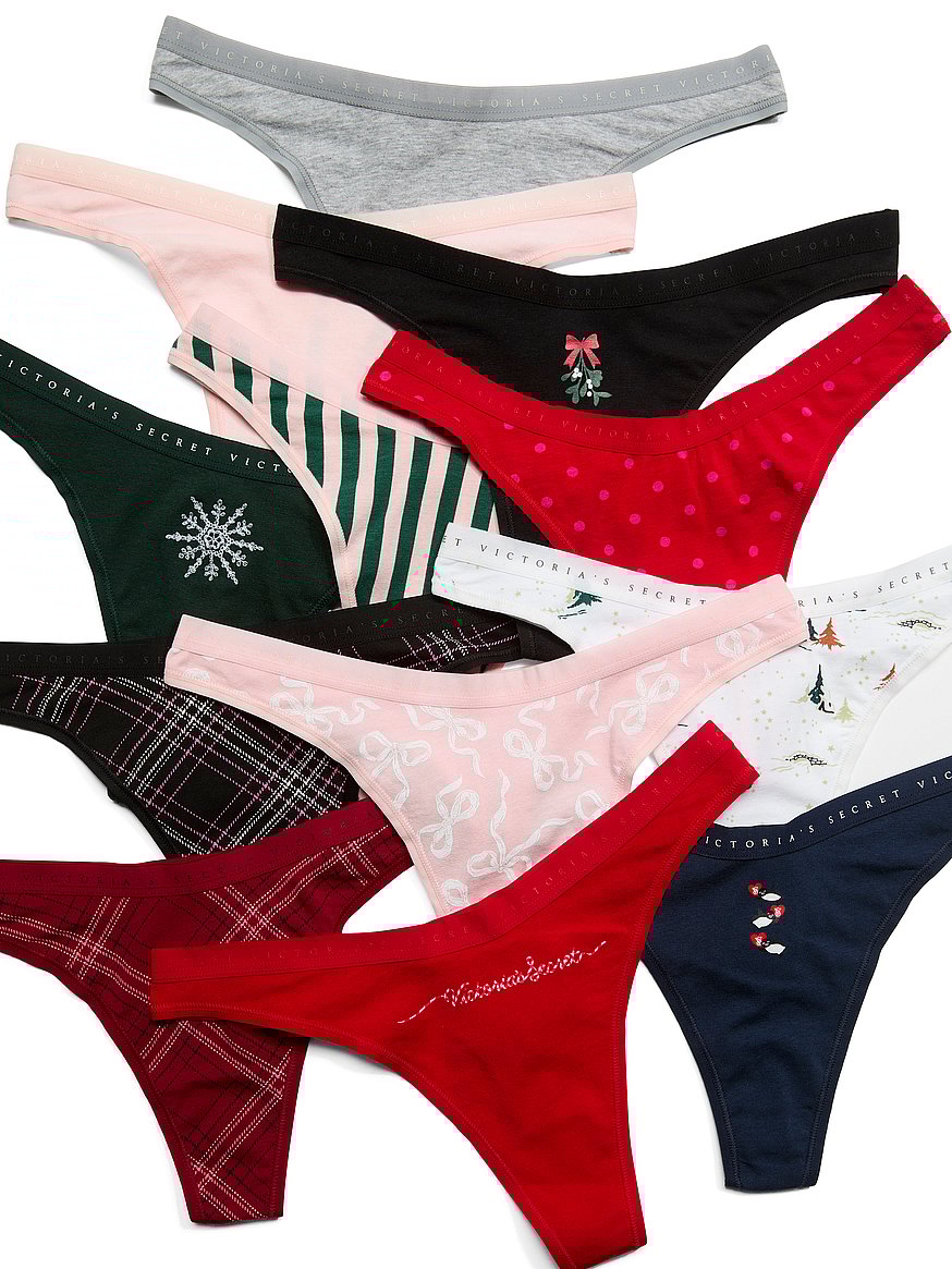 12 Days of Victoria Holiday Thong Panty Advent Calendar