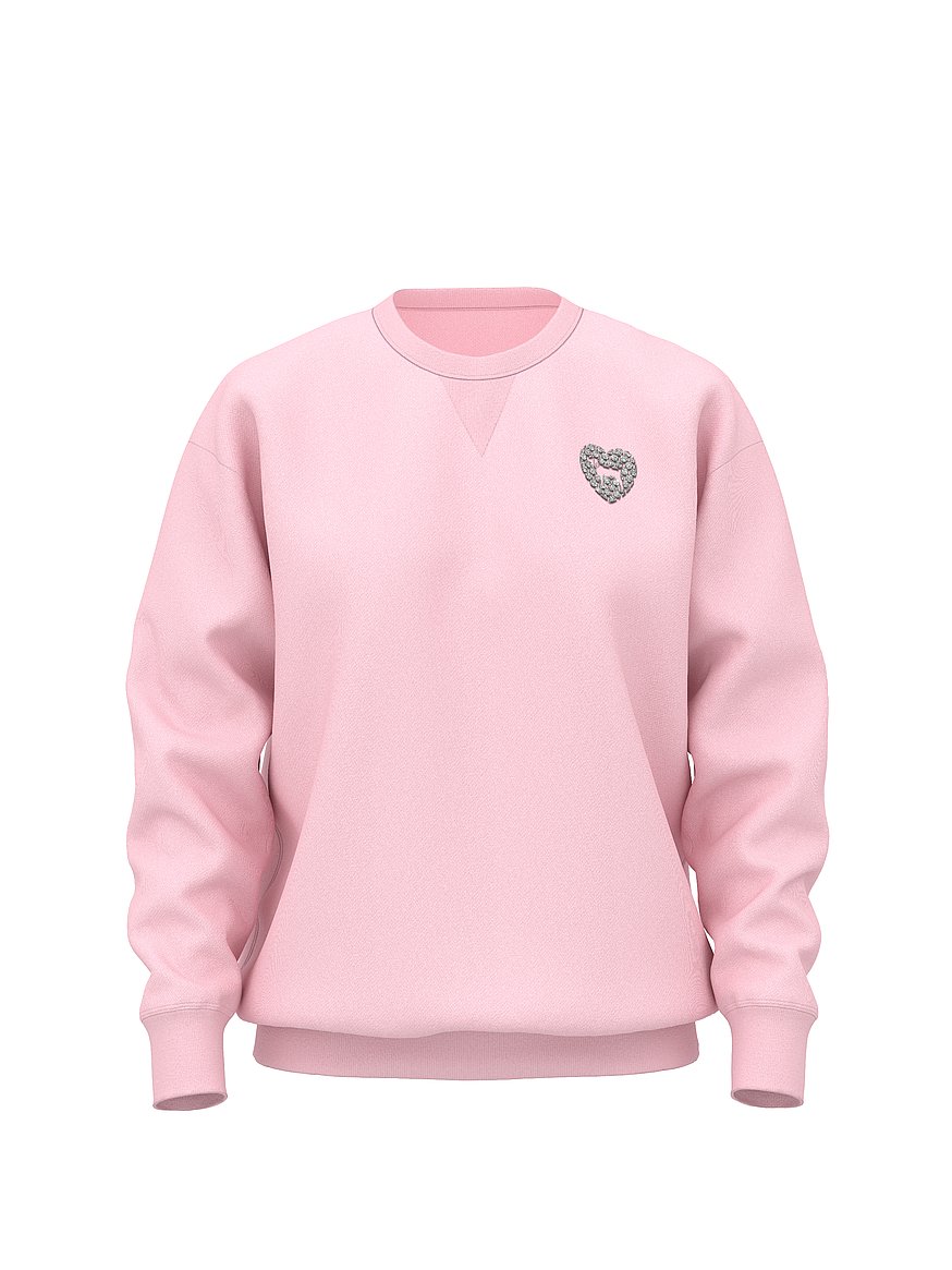 Ivy Fleece Oversized Crew Sweatshirt