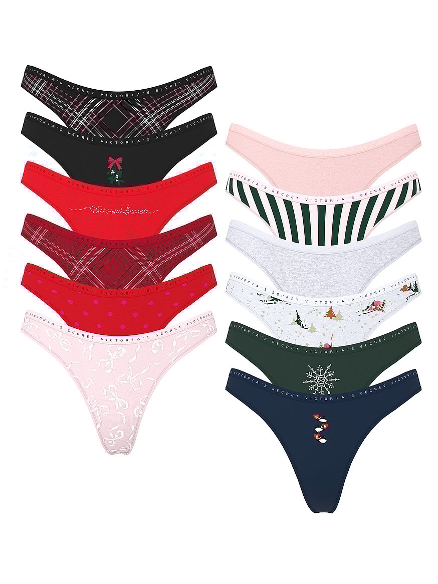 12 Days of Victoria Holiday Thong Panty Advent Calendar