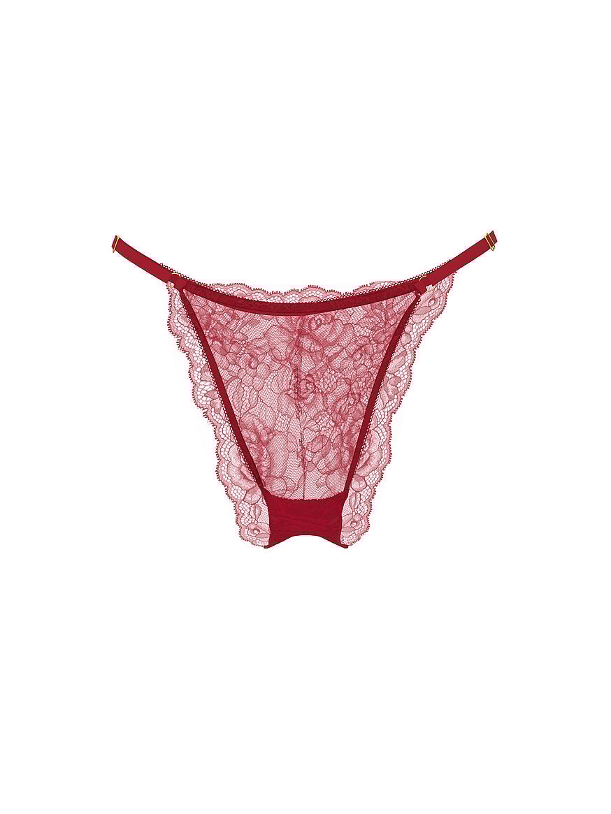 Rose Lace Adjustable Brazilian Panty