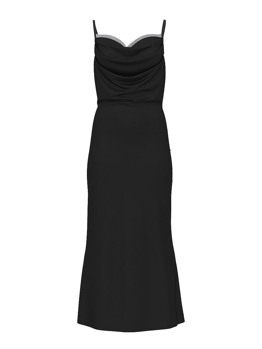 tall black dress pants Flat Front Tapered Dress Pants for Tall Women in Black 2 / Tall / Black main image 1