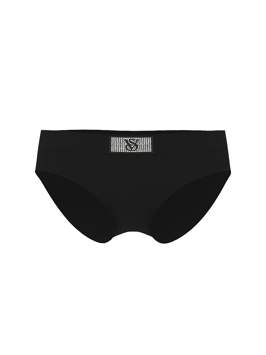 Logo Cotton Shine Patch Hiphugger Panty