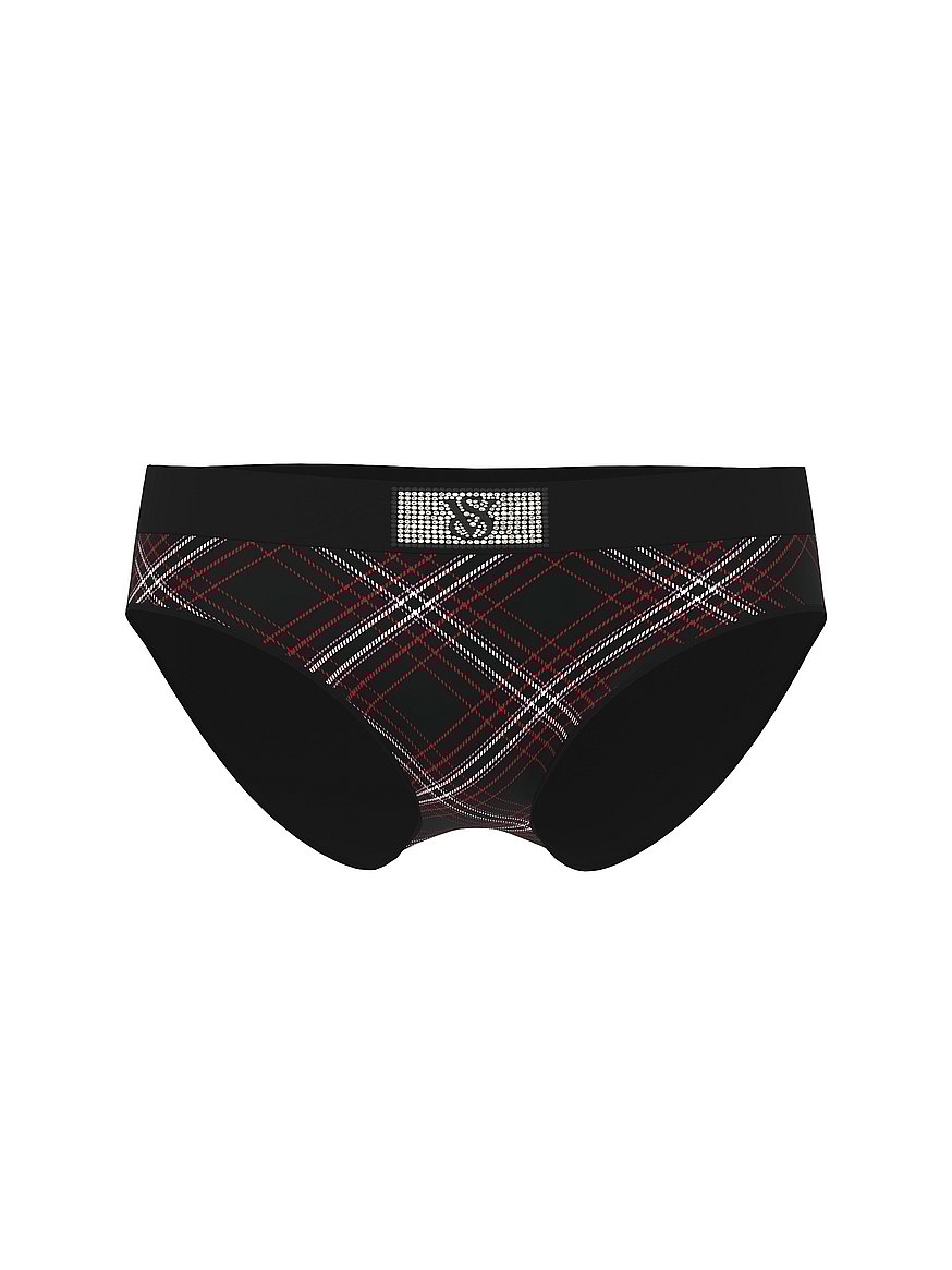 Logo Cotton Shine Patch Hiphugger Panty