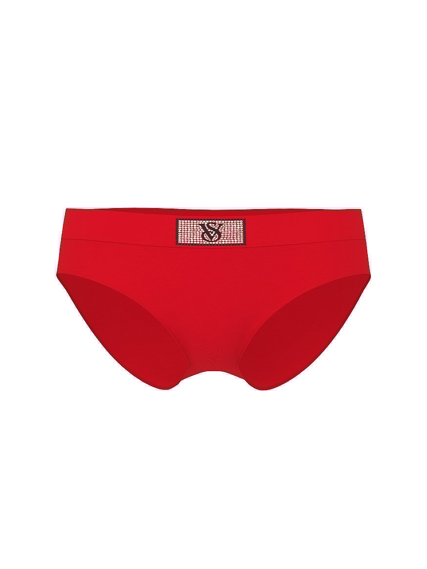 Logo Cotton Shine Patch Hiphugger Panty