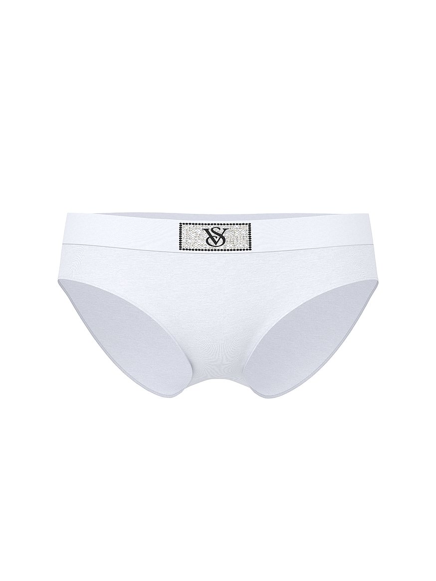 Logo Cotton Shine Patch Hiphugger Panty
