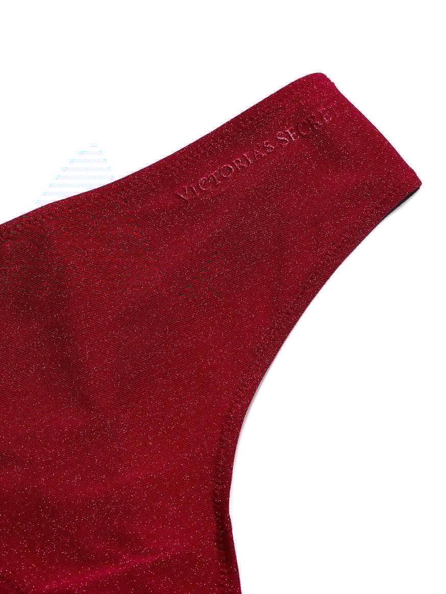 Body by Victoria Flex Shimmer Mid-Rise Thong Panty