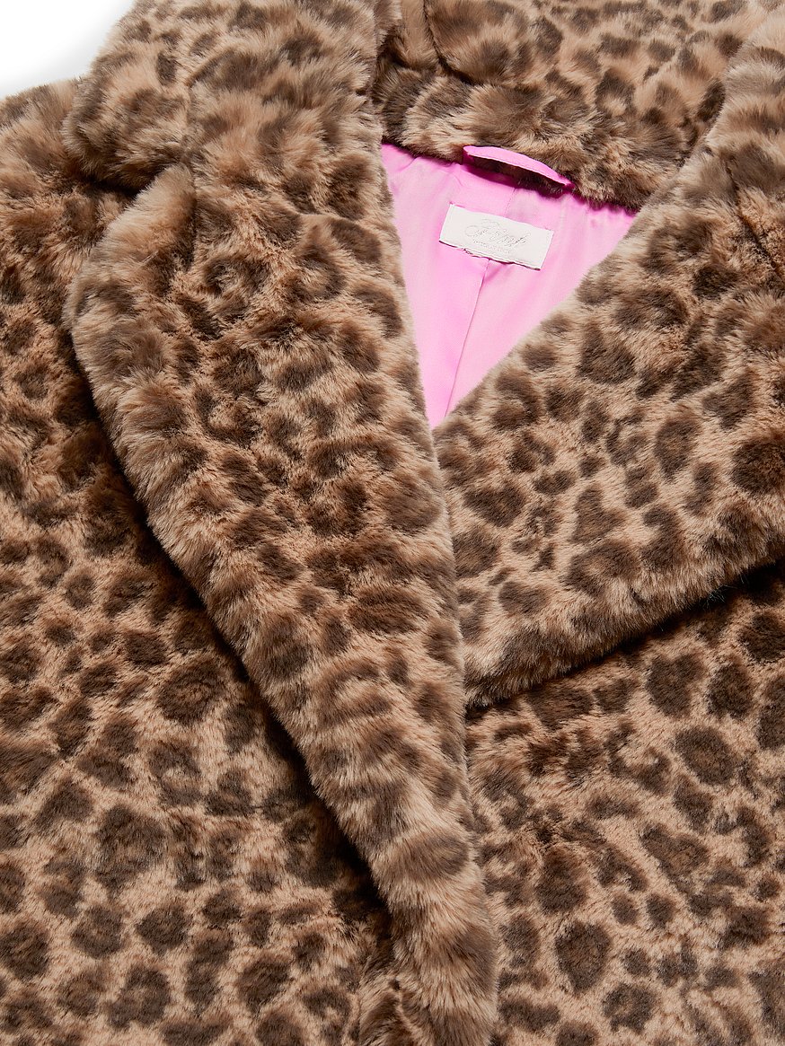 Faux-Fur Cropped Jacket