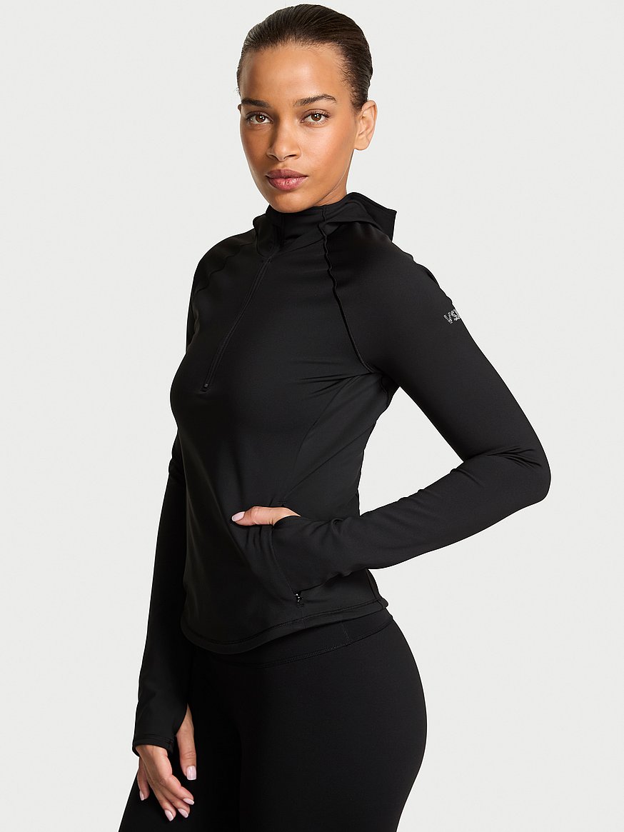 Buy VSX WinterTech™ Hooded Half-Zip Jacket, Black - Order Hoodies