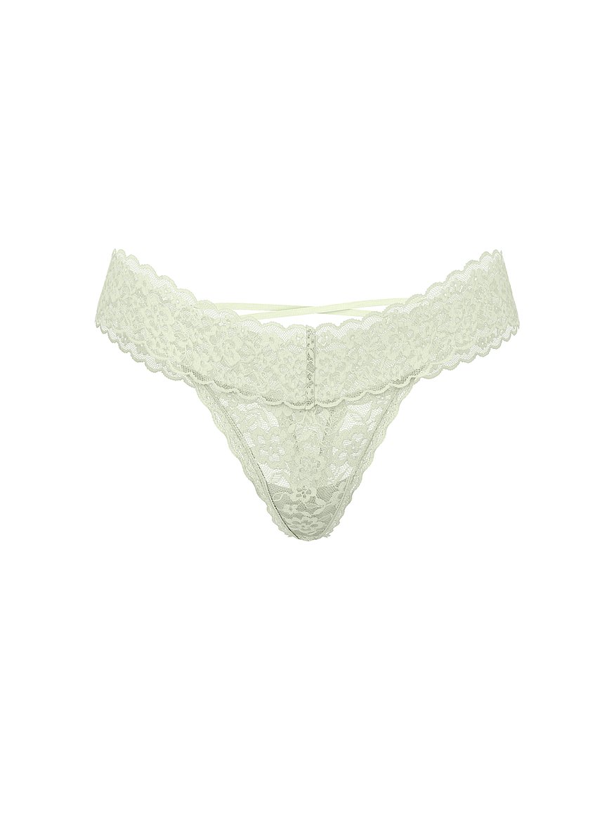 Lace Strappy-Back Thong Panty
