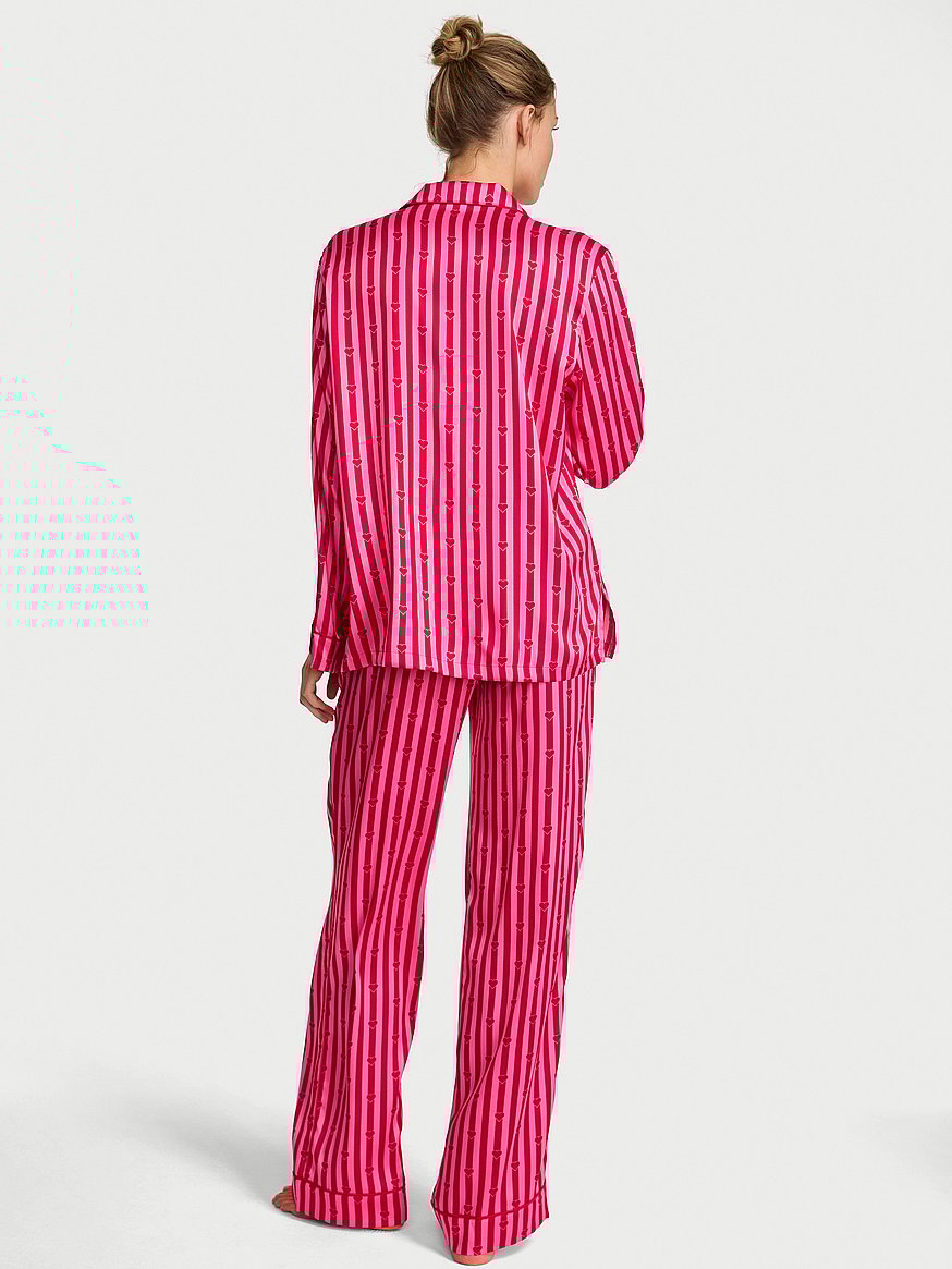 Signature Satin Long Pajama Set