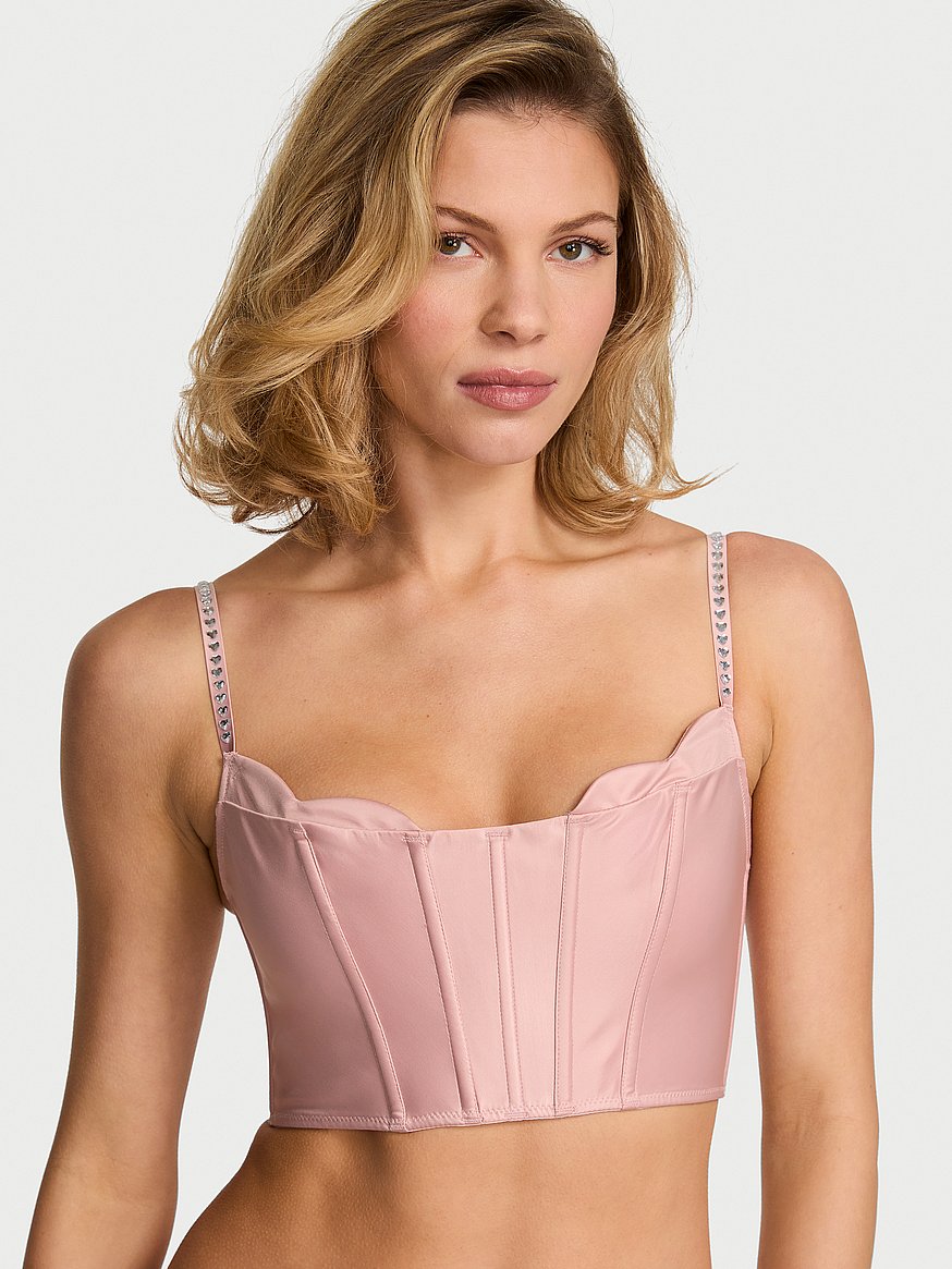 トップス leinwande Petal Strap Dress Bra Top Buy Twinkle Petal Heart Corset Top, Royal Pink - Order Bras online